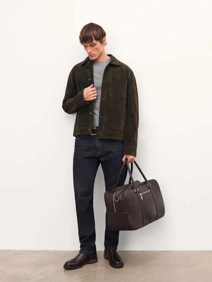 Kazar Brown Leather Chelsea Boots With Ornamentation