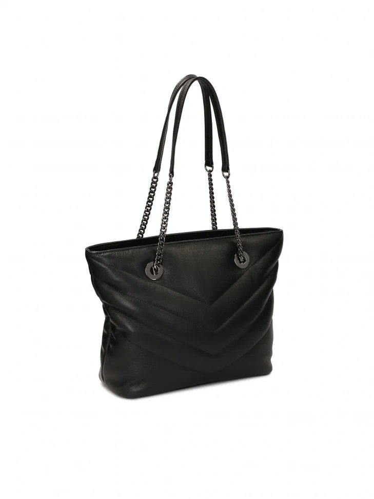 Kazar Capacious Shoulder Bag With Gun Metal Hardware
