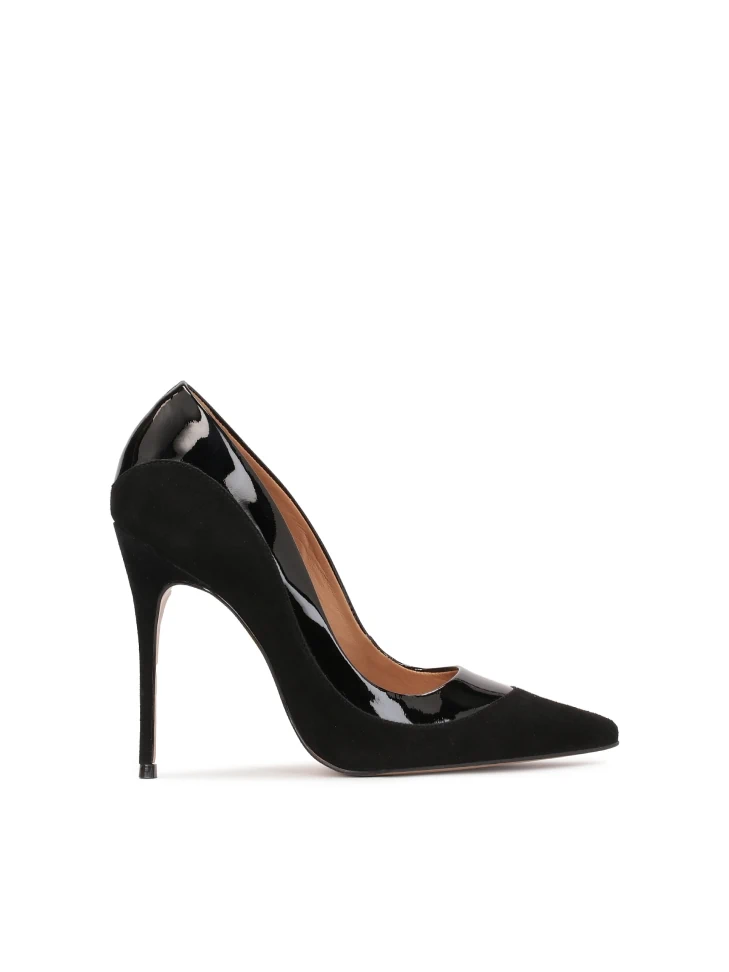 kazar Chic black pumps made of shiny patent leather and suede