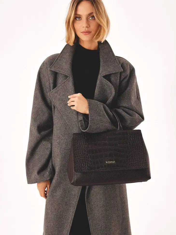 Kazar Chic Handbag In The Form Of A Trunk With Handles
