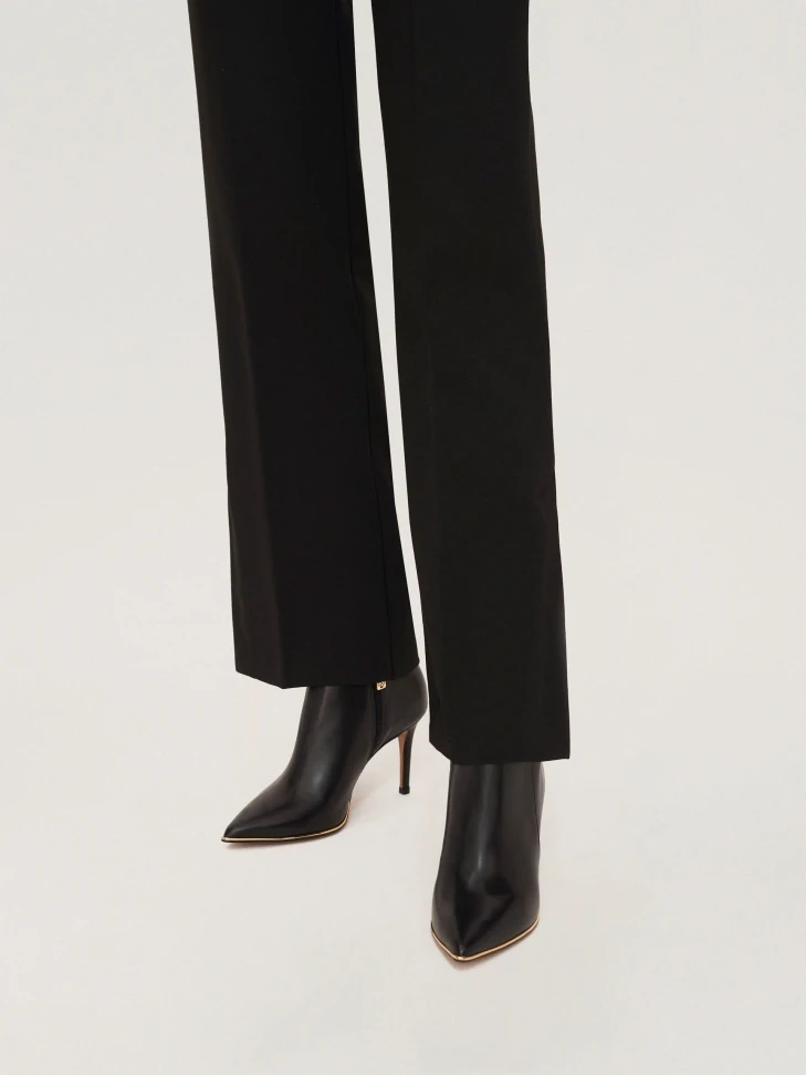 Kazar Classic Black Stiletto Booties With A Low Upper