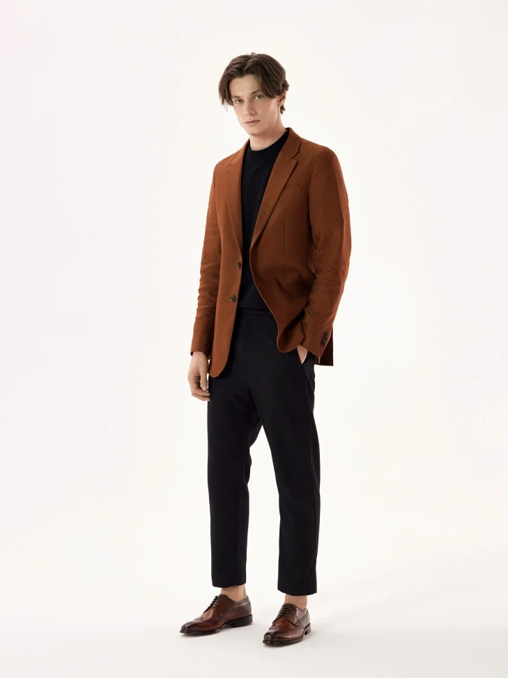 Kazar Classic Brown Brogues With A Rosette Decoration