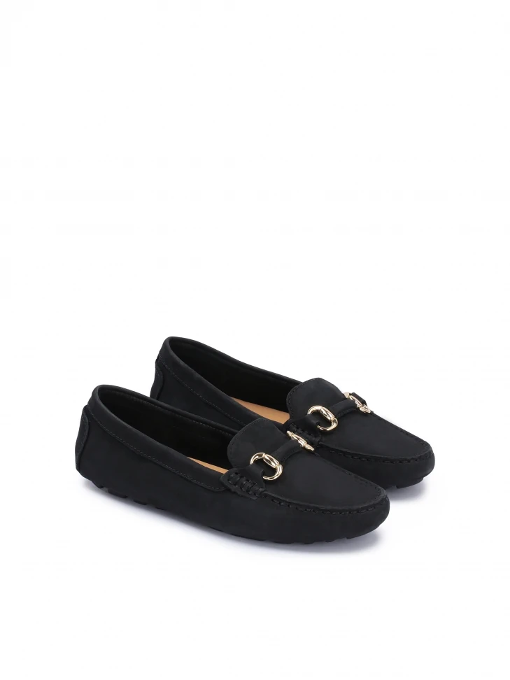Kazar Classic Nubuck Moccasins With Protrusions On The Sole