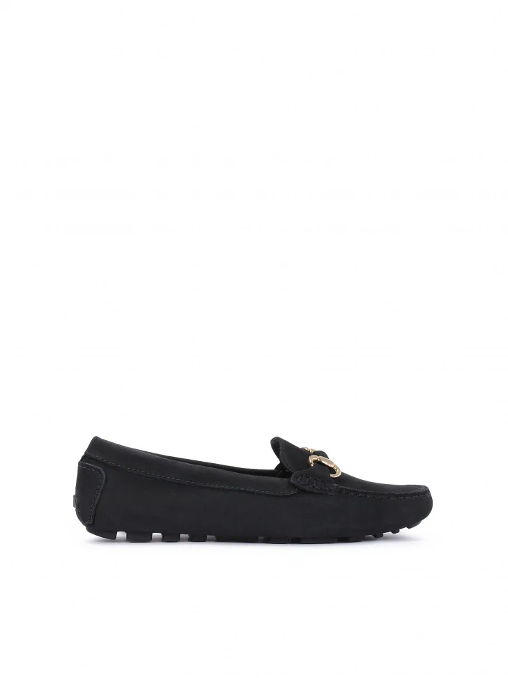 kazar Classic nubuck moccasins with protrusions on the sole