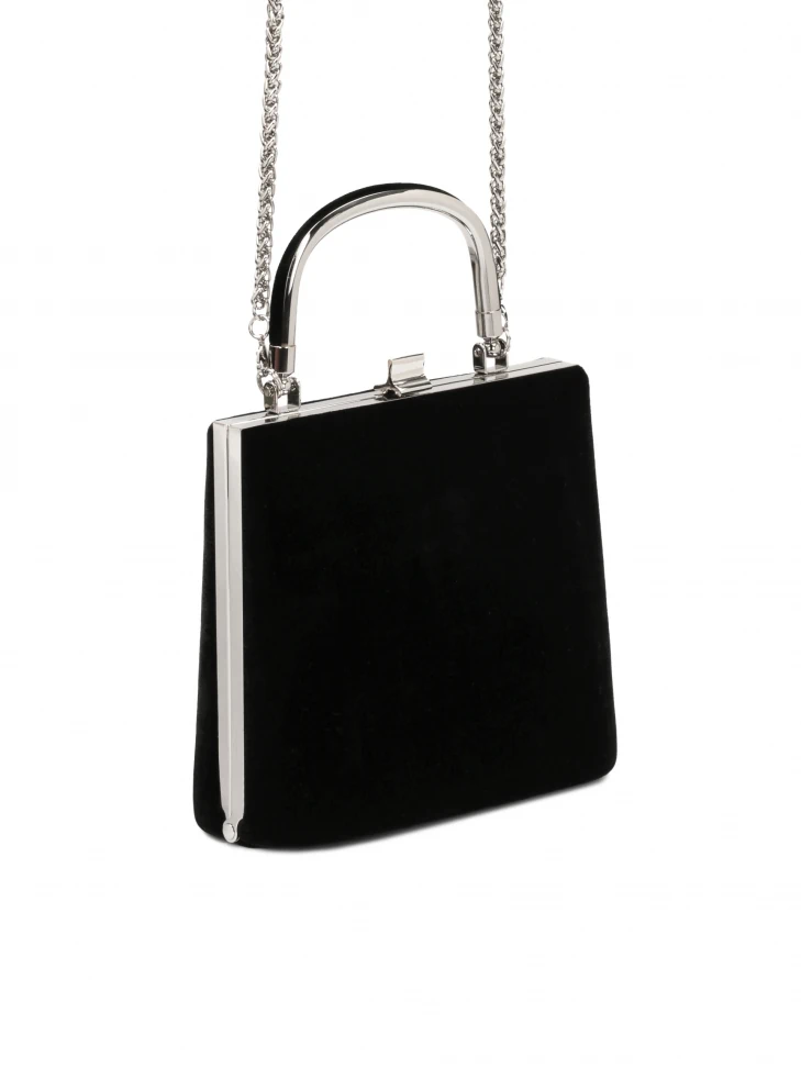 Kazar Classic Rigid Evening Bag With A Metal Handle