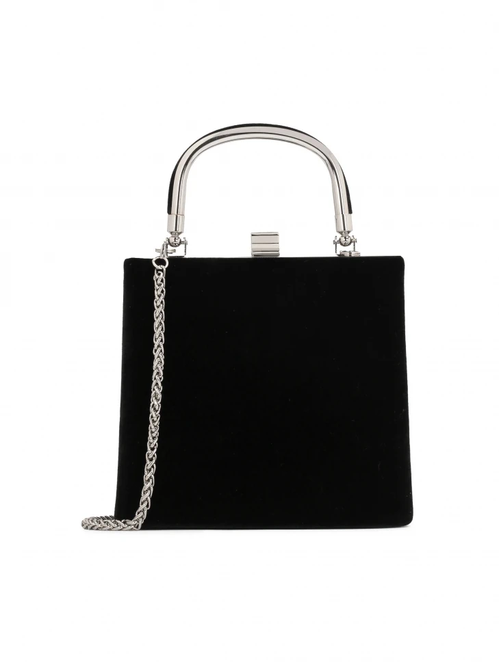 kazar Classic rigid evening bag with a metal handle