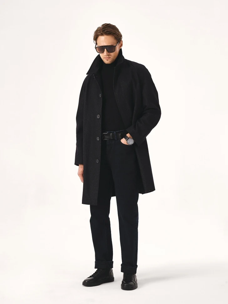 Kazar Comfortable Black Men's Sneakers With High Upper