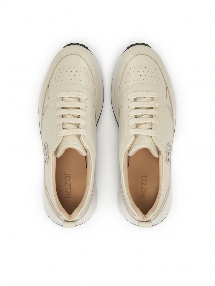 Kazar Comfortable Sneakers Decorated With A Silver Monogram