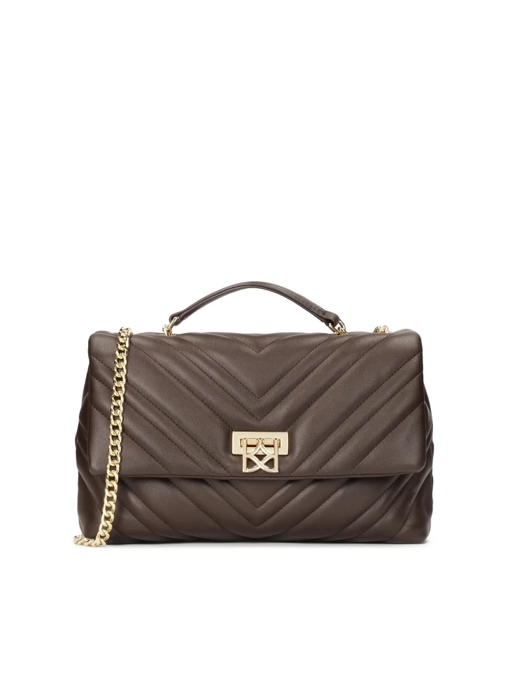 kazar Compact shoulder bag with fashionable quilting