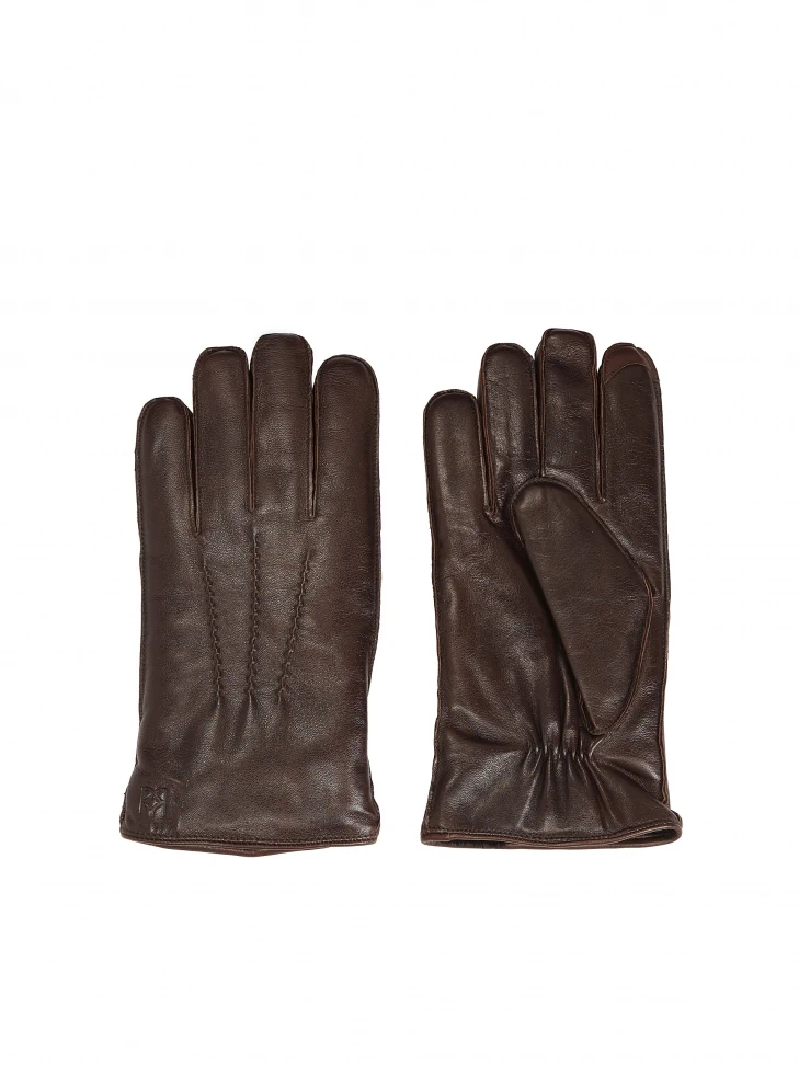 Kazar Dark Brown Gloves With Touchscreen Functionality