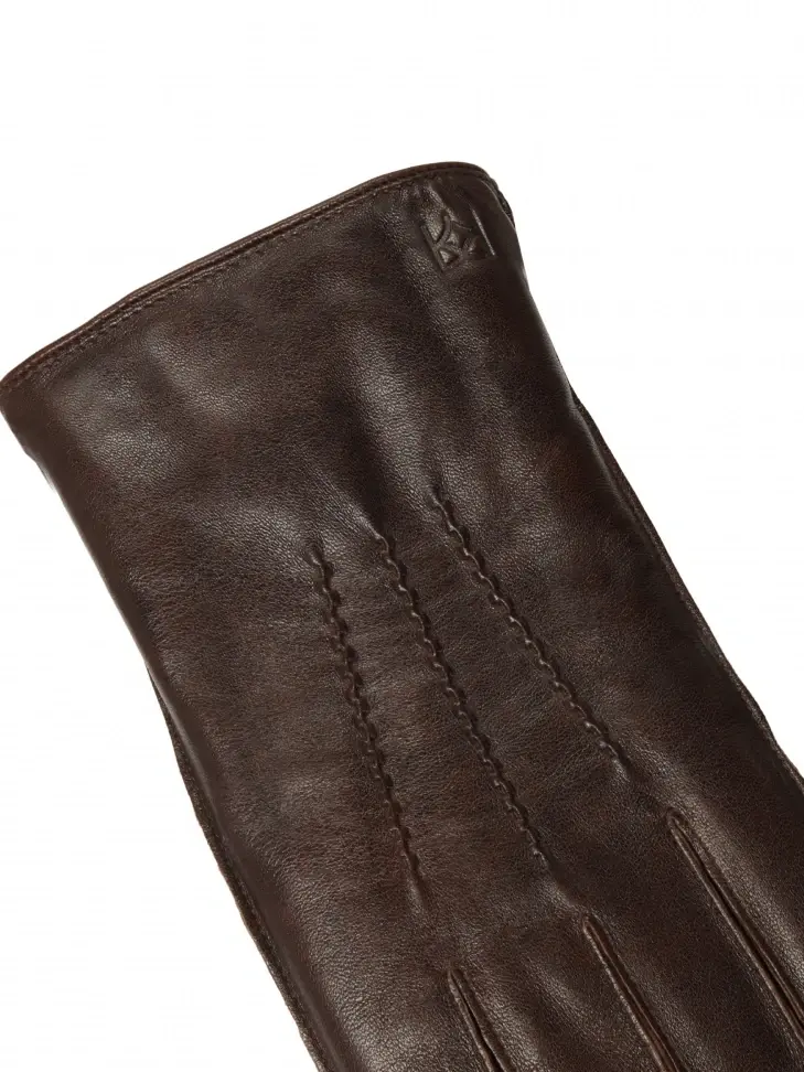 Kazar Dark Brown Gloves With Touchscreen Functionality