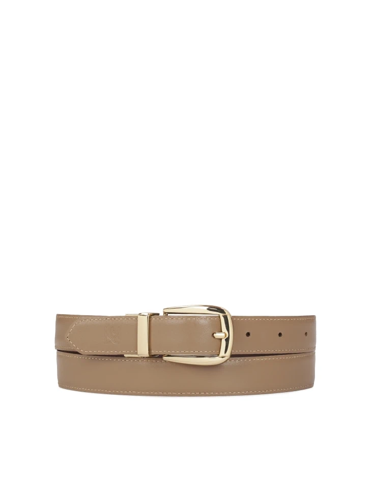 kazar Double-sided narrow dress belt with classic buckle
