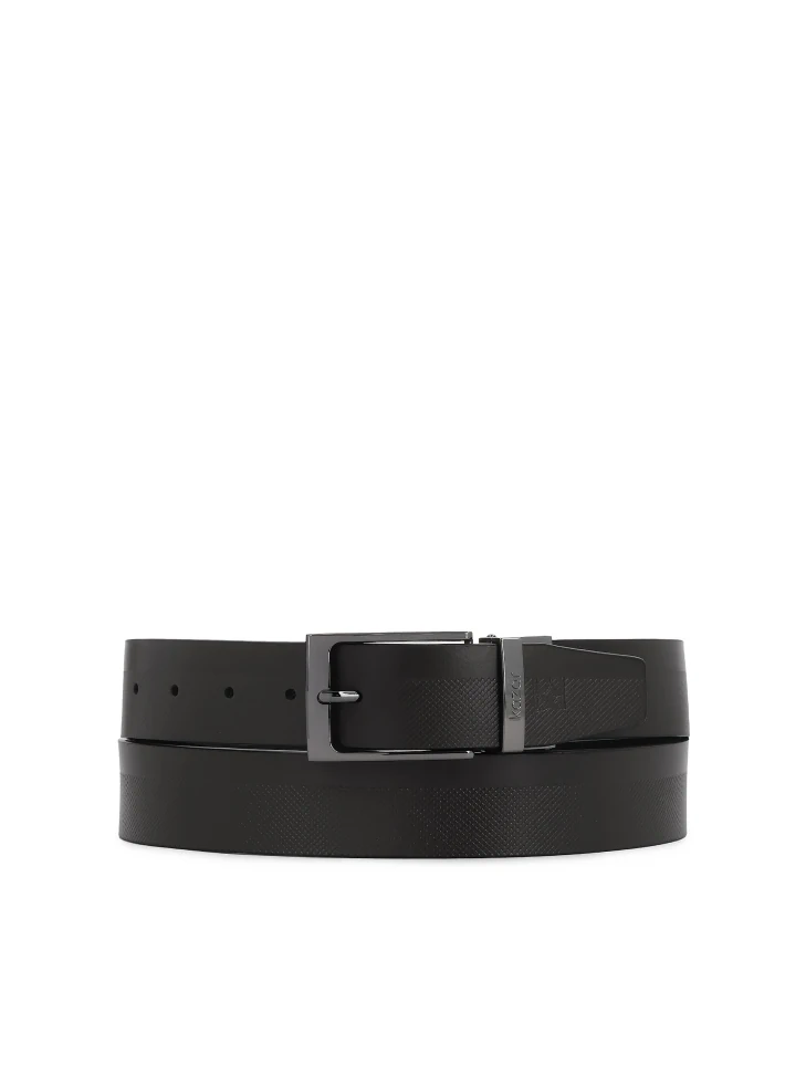 Kazar Double-sided Strap With Perforation And Metal Buckle