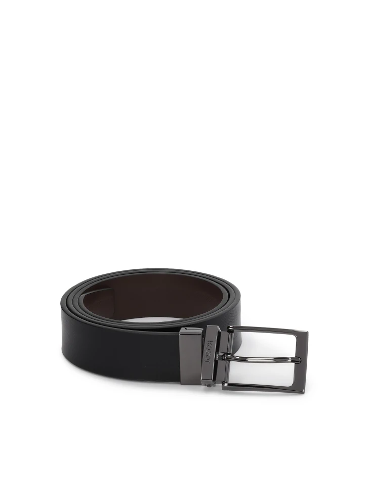 Kazar Double-sided Strap With Perforation And Metal Buckle