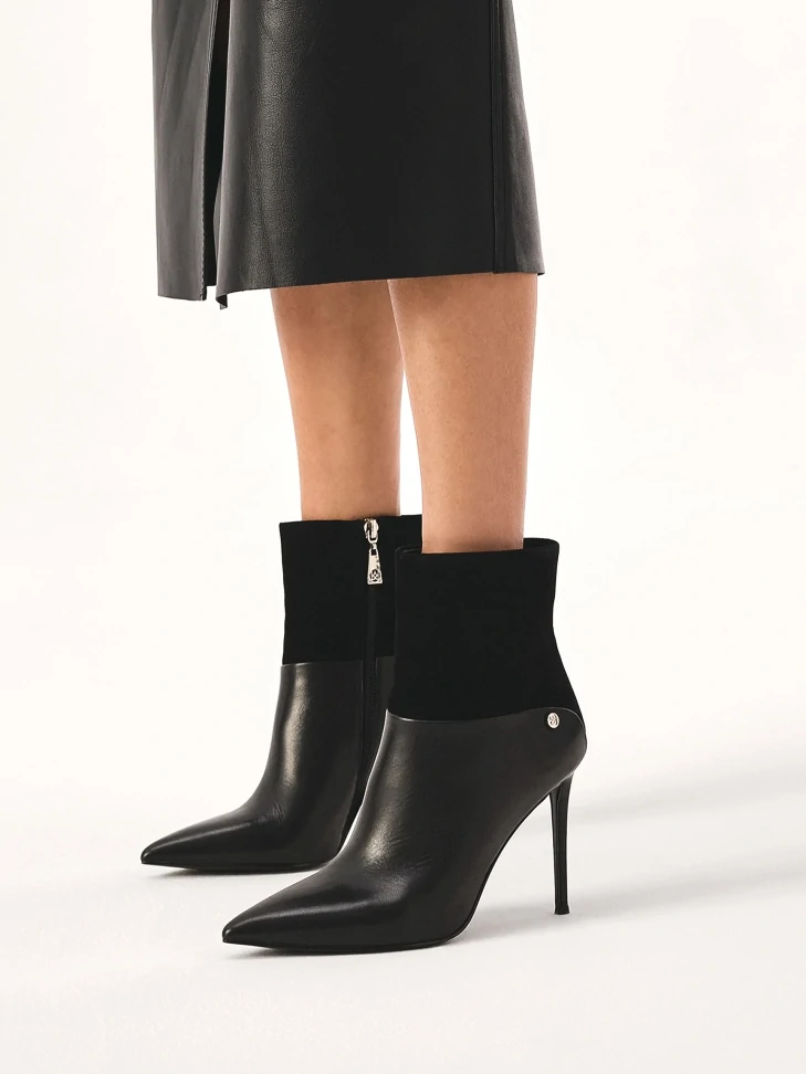 Kazar Elegant Black Boots On A Slender Stiletto Heel