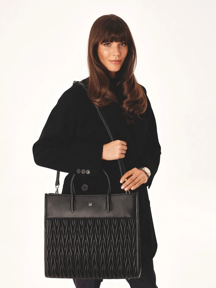 Kazar Elegant Business Handbag With Striking Quilting