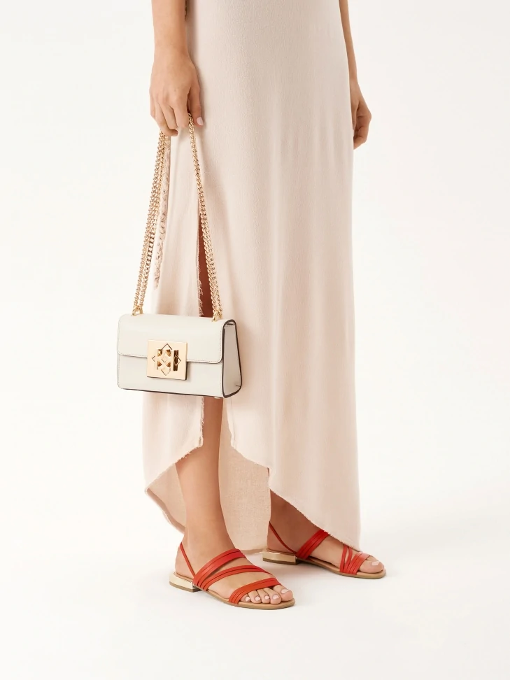 Kazar Elegant Grain Leather Bag To Be Worn Over The Shoulder