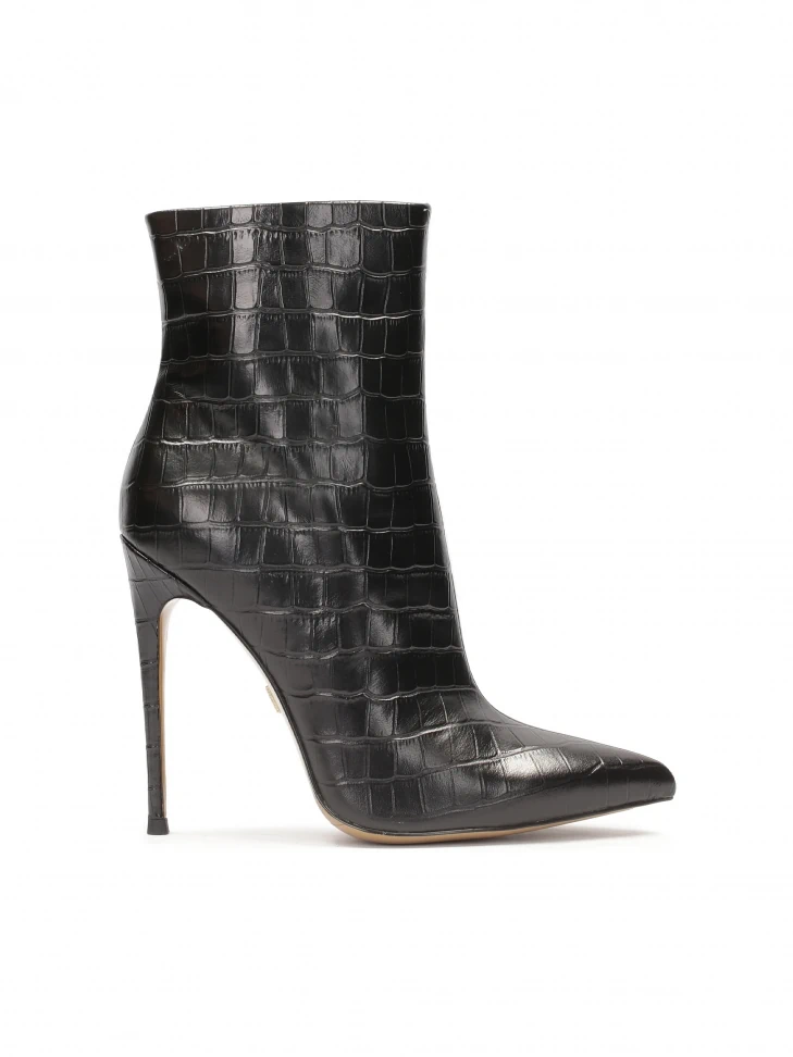 kazar Elegant high stiletto boots with crocodile pattern