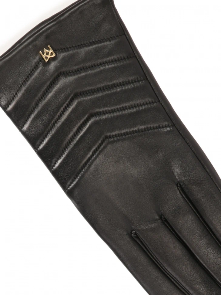 Kazar Elegant Leather Gloves With Quilted Stitching
