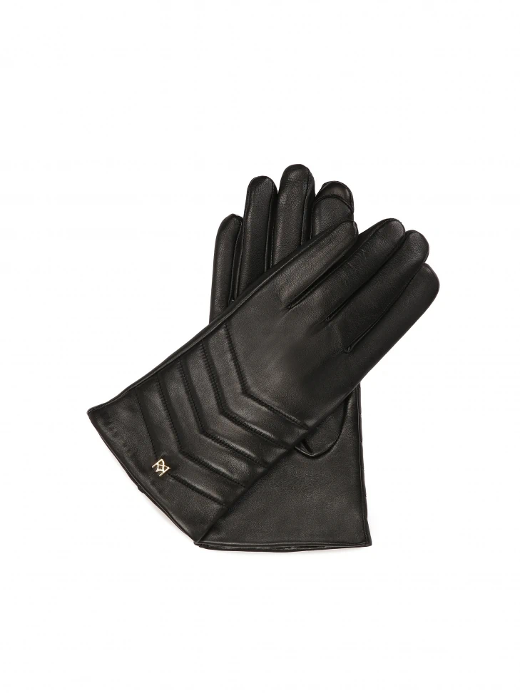 kazar Elegant leather gloves with quilted stitching