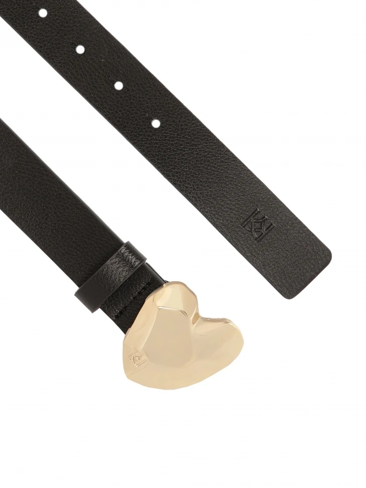 Kazar Elegant Narrow Leather Belt With Decorative Buckle