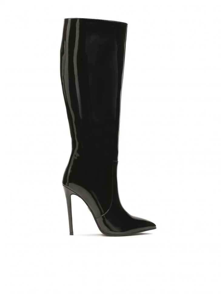kazar Elegant stiletto heeled boots in patent leather