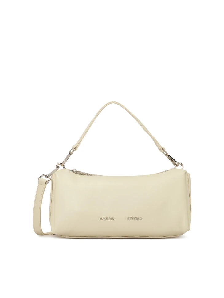 kazar Elongated leather handbag with detachable straps