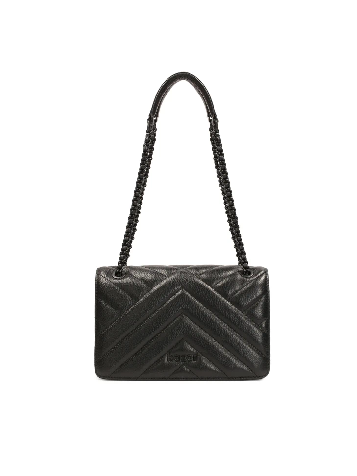 kazar Elongated shoulder bag with striking stitching