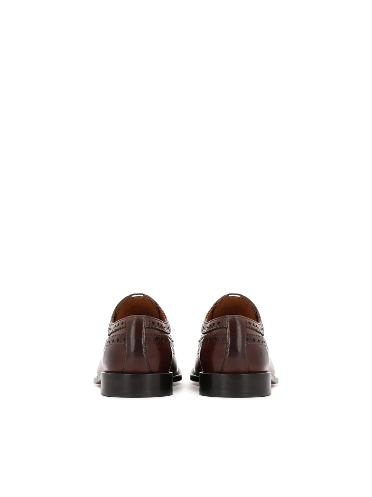 Kazar Exclusive Brogue Shoes In Brown Natural Leather