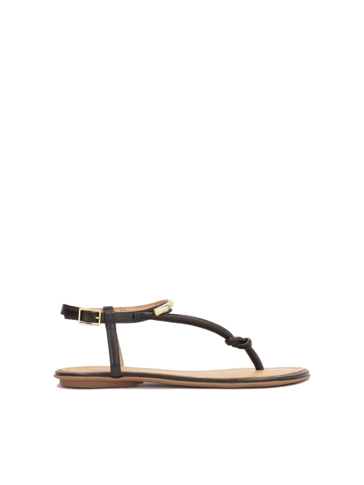 kazar Flat flip flop sandals with metal embellishment