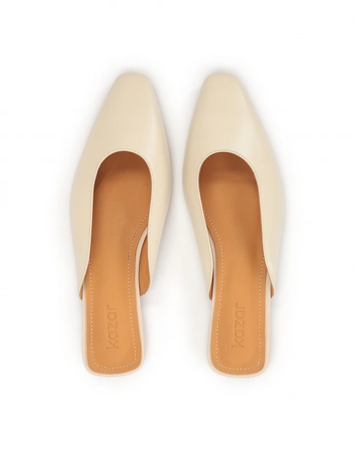 Kazar Flat Mules With A Built-in Extended Nose Piece