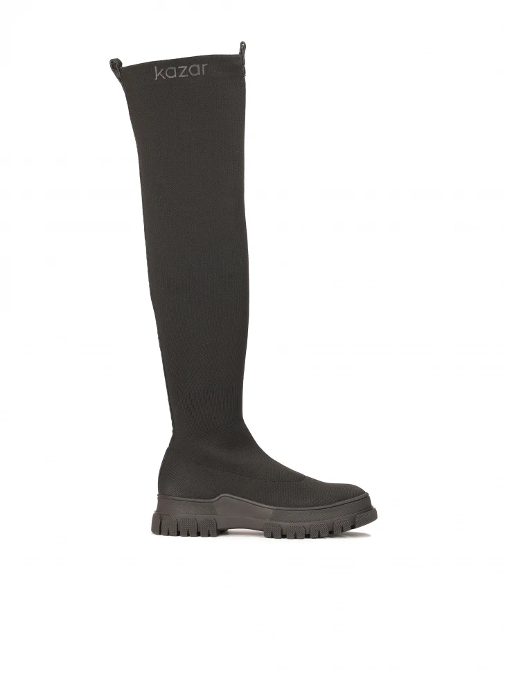kazar Flexible over the knee boots on a straight sole