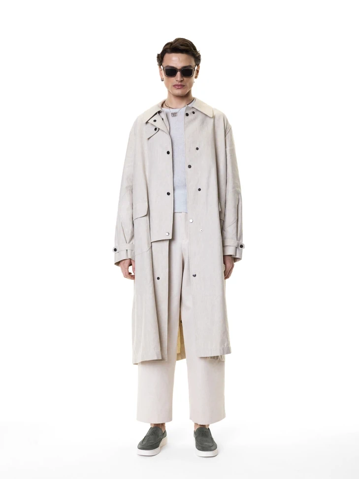 Kazar Grey Suede Shoes With Slip-on Upper With Logos