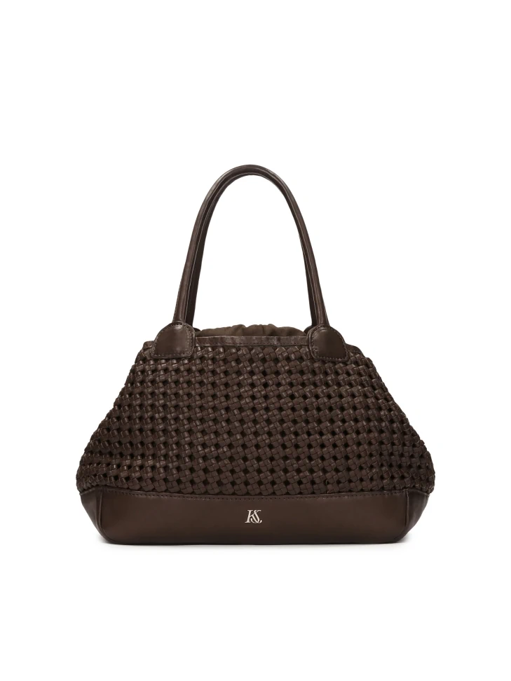 kazar Handbag in a braided pattern with a loose fit