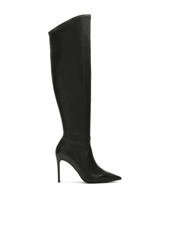 kazar High stiletto heel natural leather high boots