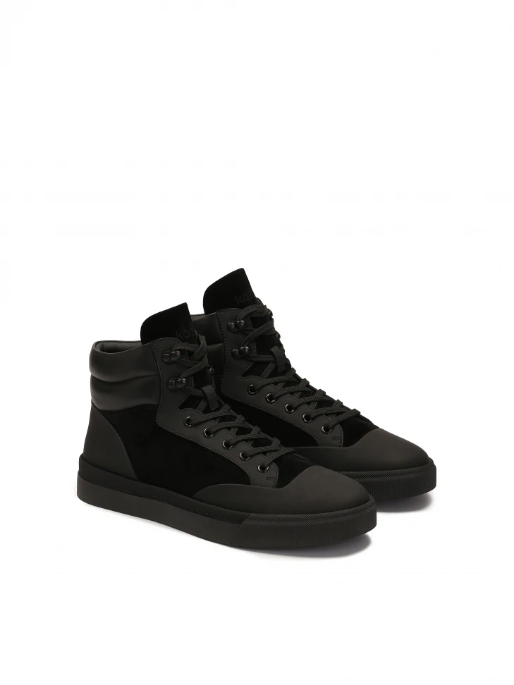 Kazar High-top Sneakers In Three Different Materials