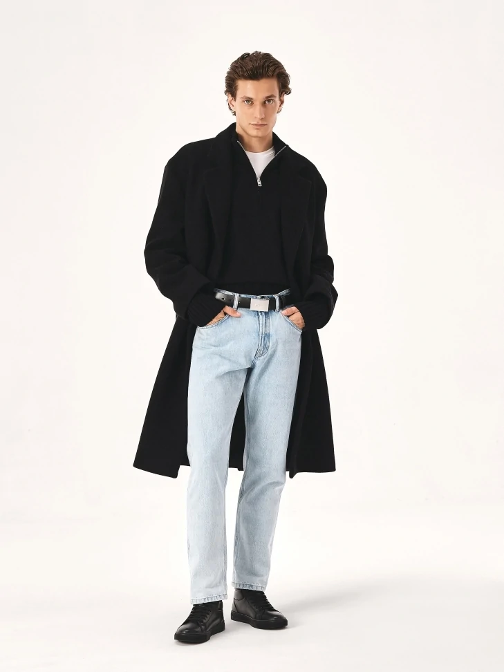 Kazar High-top Sneakers Made Of Natural Leather In Black Color