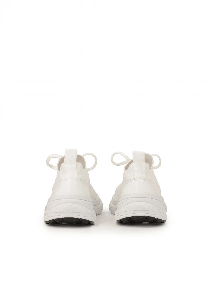 Kazar Airy White Fabric Sneakers