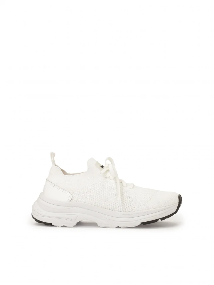 kazar Airy white fabric sneakers