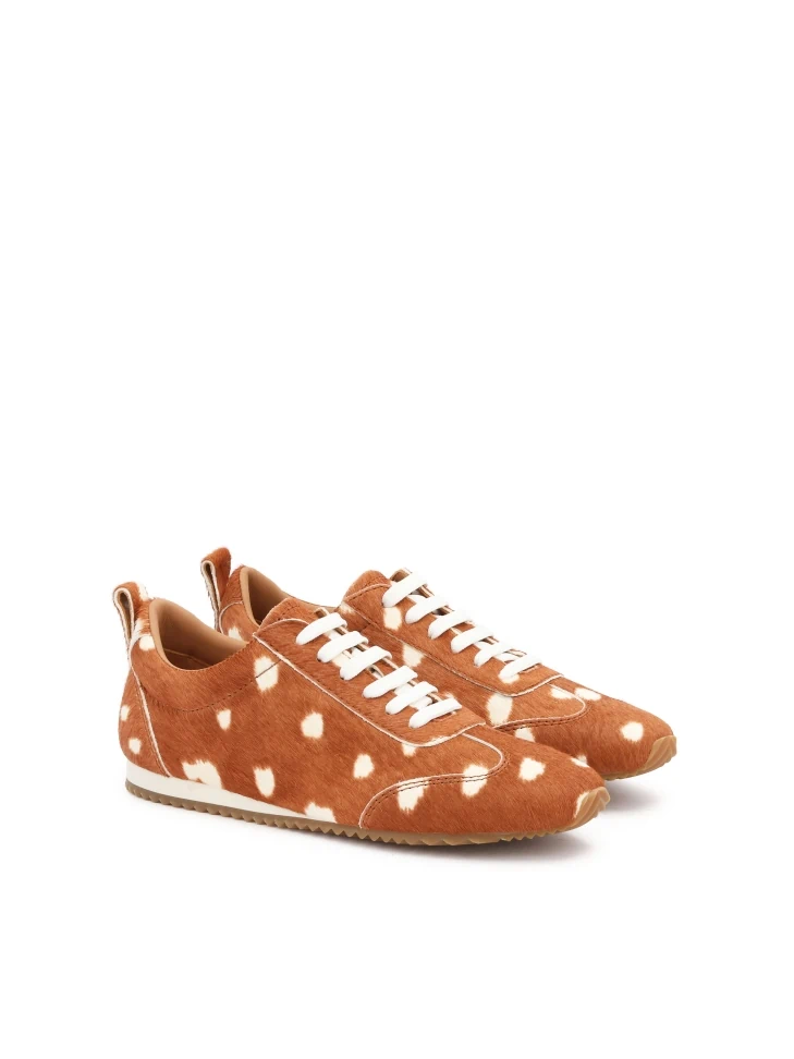 Kazar Animal Pattern Bristle Sneakers