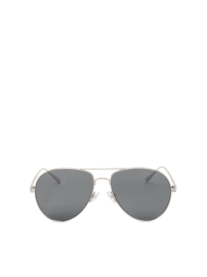 Kazar Aviator Glasses With Silver Frame