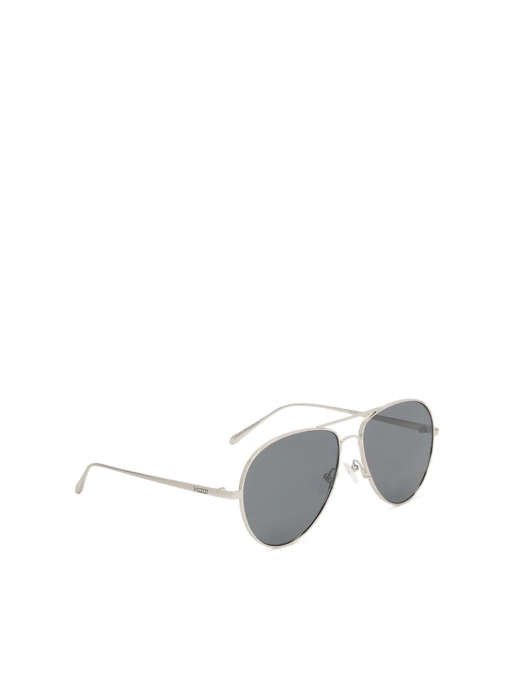 Kazar Aviator Glasses With Silver Frame