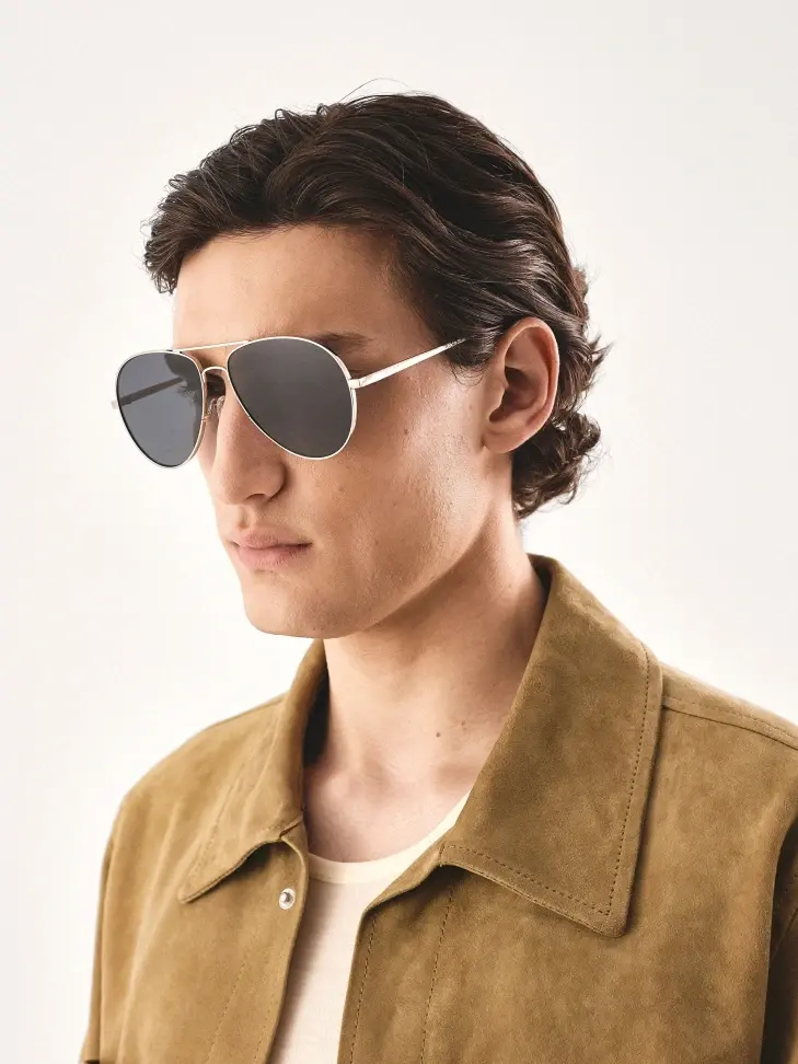 kazar Aviator glasses with silver frame