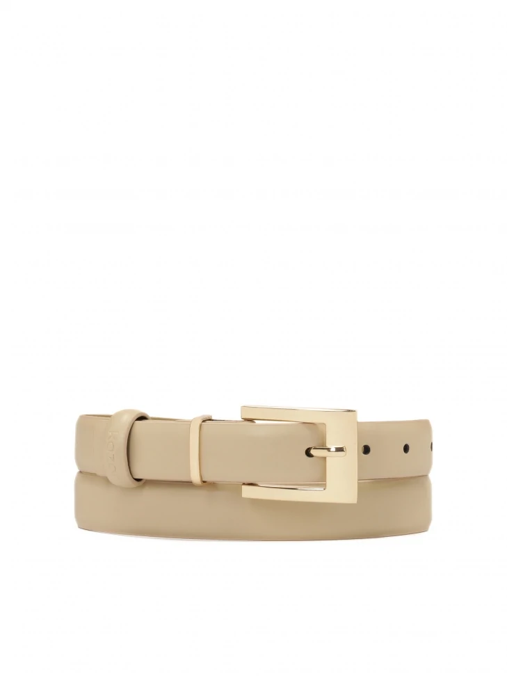 kazar Beige belt with classic buckle
