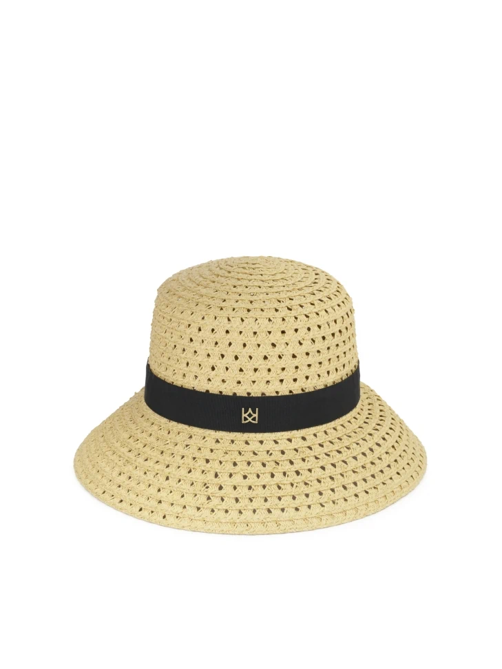 Kazar Beige Classic Straw Hat