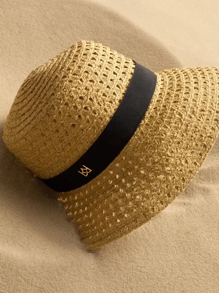 kazar Beige classic straw hat