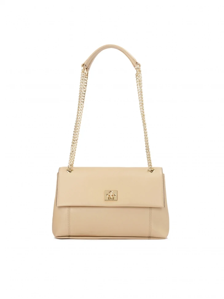 kazar Beige handbag with flap