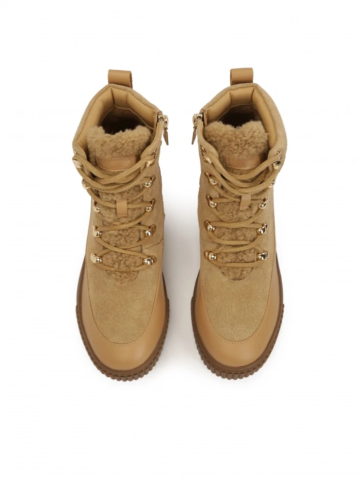 Kazar Beige Insulated Suede Boots