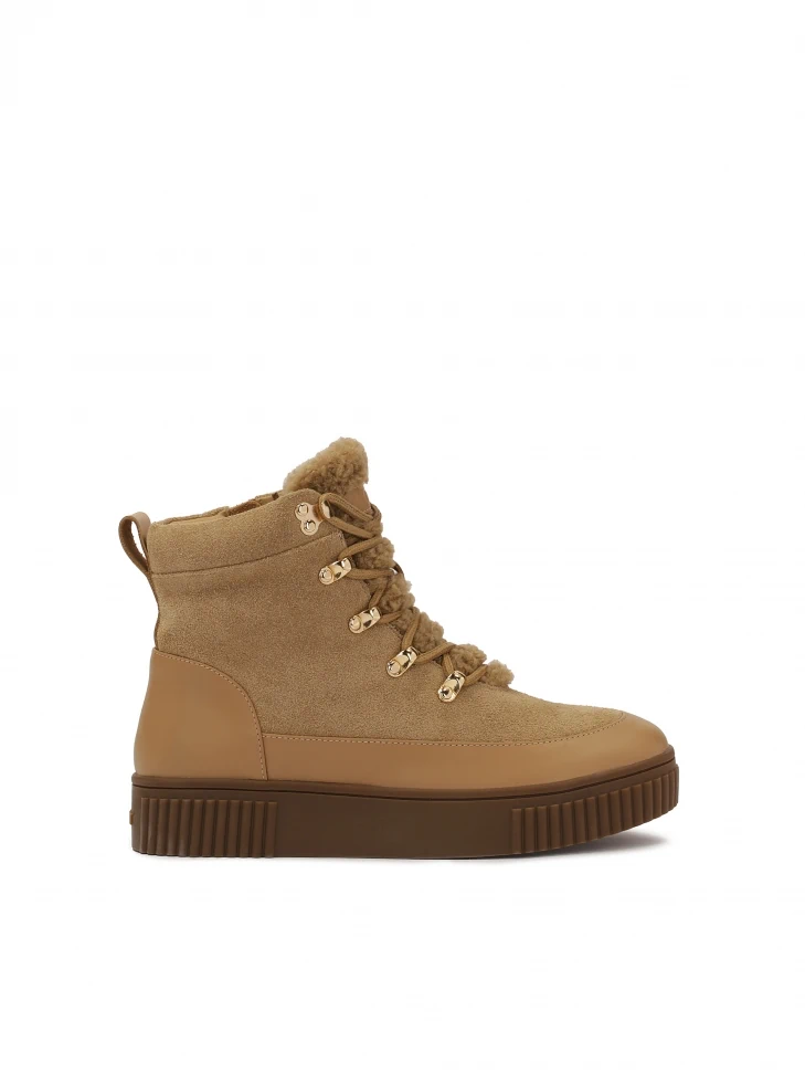 kazar Beige insulated suede boots