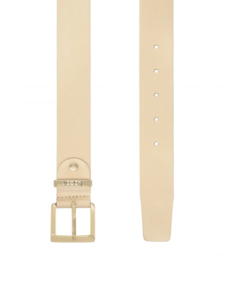 Kazar Beige Leather Belt